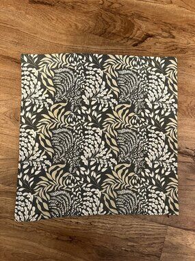 Rejuvenation Celilo Botanical Pillow Cover 20 x 20 Gunmetal and Marigold